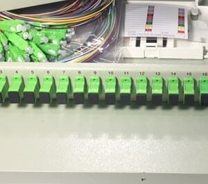 12FO ODF Optical Distribution Box Fixed Tray 19" Rack Mount SC/APC 12 Colors SM