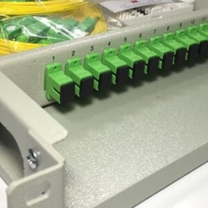 12FO ODF Optical Distribution Box Fixed Tray 19" Rack Mount SC/APC SM