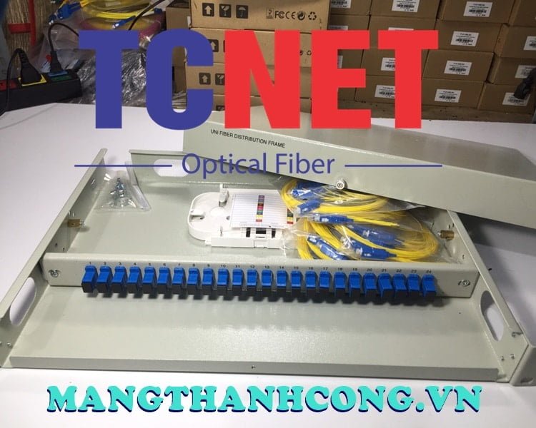 8FO ODF Optical Distribution Box Fixed Tray 19" Rack Mount SC/UPC SM 28 Hop phoi quang odf 24fo khay co dinh gan rack 19 scupc sm 15.jpg