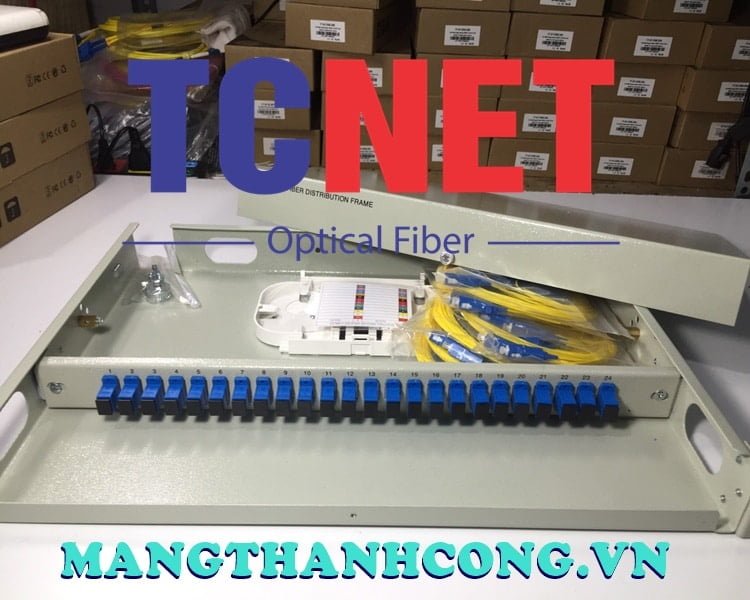 8FO ODF Optical Distribution Box Fixed Tray 19" Rack Mount SC/UPC SM 26 Hop phoi quang odf 24fo khay co dinh gan rack 19 scupc sm 17.jpg