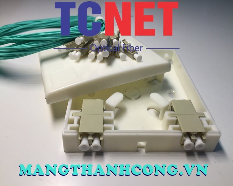 2FO FTTH2 ODF Optical Distribution Box LC OM3 Duplex White Cream 6 Hop phoi quang odf 2fo ftth2 lc om3 duplex trang kem.jpg
