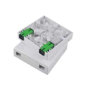 2FO FTTH2 ODF Optical Distribution Box LC/APC SM Duplex White Cream