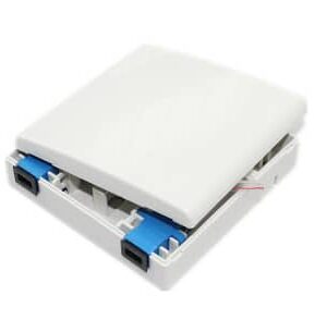 2FO FTTH2 ODF Optical Distribution Box LC/UPC SM Duplex White Cream