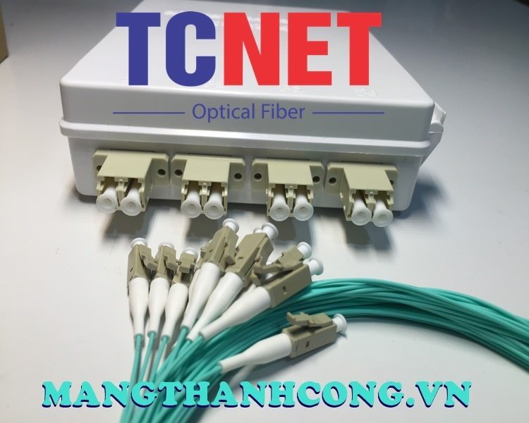 4FO FTTH4 ODF Optical Distribution Box LC OM4 Duplex White Cream 4 Hop phoi quang odf 4fo ftth4 lc om4 duplex trang kem 2.jpg