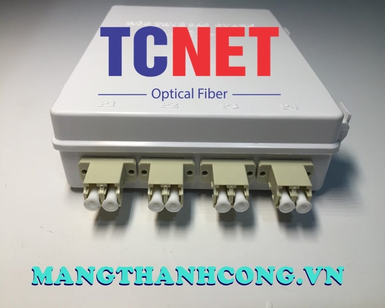 4FO FTTH4 ODF Optical Distribution Box LC OM4 Duplex White Cream 2 Hop phoi quang odf 4fo ftth4 lc om4 duplex trang kem 4.jpg