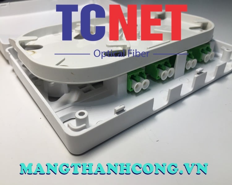 4FO FTTH4 ODF Optical Distribution Box LC/APC Duplex SM Center Tray White Cream 5 Hop phoi quang odf 4fo ftth4 lcapc duplex sm khay giua trang kem 1.jpg