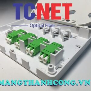 4FO FTTH4 ODF Optical Distribution Box LC/APC Duplex SM Center Tray White Cream