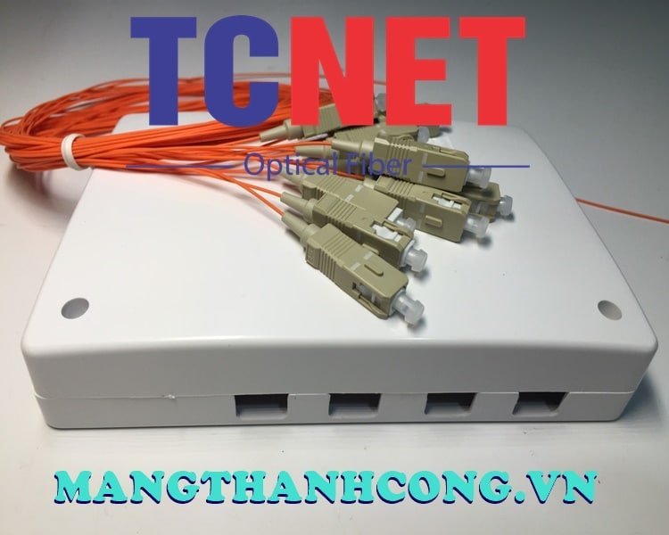 4FO FTTH4 ODF Optical Distribution Box SC OM2 Simplex Center Tray White Cream 3 Hop phoi quang odf 4fo ftth4 sc om2 simplex khay giua trang kem 3.jpg