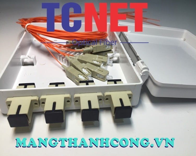 4FO FTTH4 ODF Optical Distribution Box SC OM2 Simplex White Cream 4 Hop phoi quang odf 4fo ftth4 sc om2 simplex trang kem.jpg