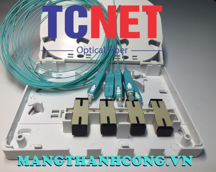 4FO FTTH4 ODF Optical Distribution Box SC OM3 Simplex Center Tray White Cream 7 Hop phoi quang odf 4fo ftth4 sc om3 simplex khay giua trang kem 1.jpg
