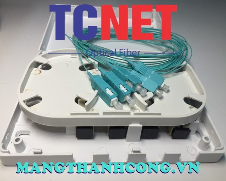 4FO FTTH4 ODF Optical Distribution Box SC OM3 Simplex Center Tray White Cream 5 Hop phoi quang odf 4fo ftth4 sc om3 simplex khay giua trang kem 2.jpg