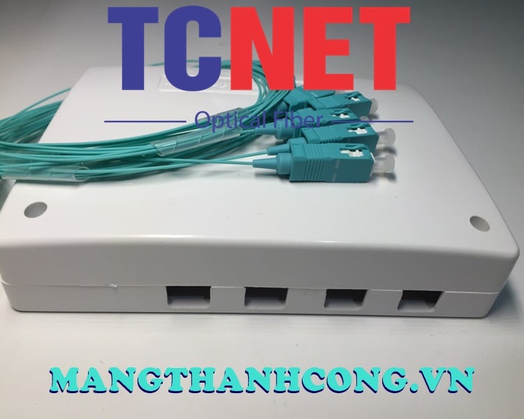 4FO FTTH4 ODF Optical Distribution Box SC OM3 Simplex Center Tray White Cream 4 Hop phoi quang odf 4fo ftth4 sc om3 simplex khay giua trang kem 6.jpg