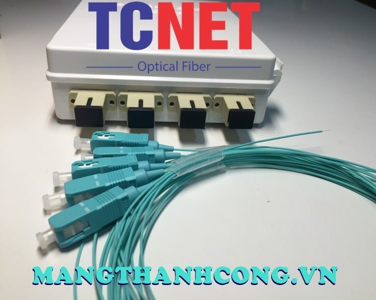 4FO FTTH4 ODF Optical Distribution Box SC OM4 Simplex White Cream 6 Hop phoi quang odf 4fo ftth4 sc om4 simplex trang kem 2.jpg