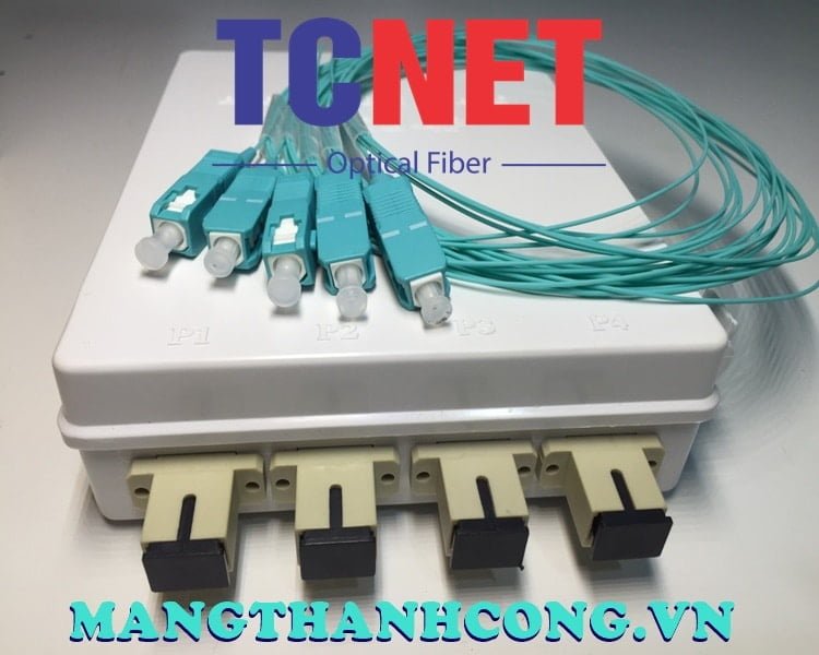 4FO FTTH4 ODF Optical Distribution Box SC OM4 Simplex White Cream 3 Hop phoi quang odf 4fo ftth4 sc om4 simplex trang kem 4.jpg