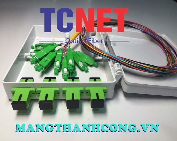 4FO FTTH4 ODF Optical Distribution Box SC/APC 12 Colors Simplex White Cream 3 Hop phoi quang odf 4fo ftth4 scapc 12 mau simplex trang kem 1.jpg