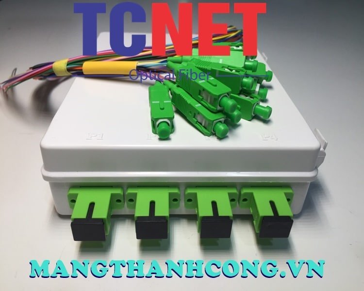 4FO FTTH4 ODF Optical Distribution Box SC/APC 12 Colors Simplex White Cream 2 Hop phoi quang odf 4fo ftth4 scapc 12 mau simplex trang kem 3.jpg