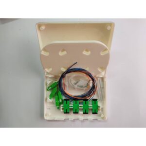 4FO FTTH4 ODF Optical Distribution Box SC/APC 12 Colors Simplex White Cream