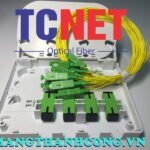 4FO FTTH4 ODF Optical Distribution Box SC/APC Simplex Center Tray White Cream 15 Hop phoi quang odf 4fo ftth4 scapc simplex khay giua trang kem 8.jpg