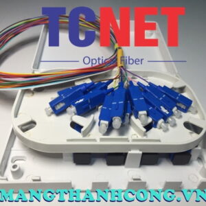 4FO FTTH4 ODF Optical Distribution Box SC/UPC 12 Colors Simplex Center Tray White Cream