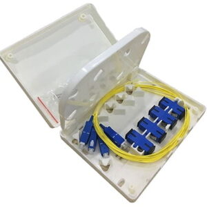 4FO FTTH4 ODF Optical Distribution Box SC/UPC Simplex Center Tray White Cream