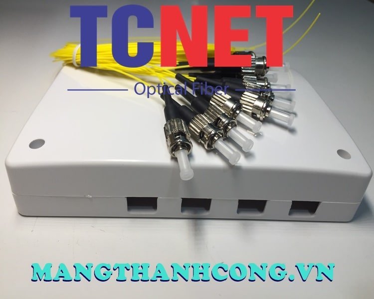 4FO FTTH4 ODF Optical Distribution Box ST/UPC Simplex Center Tray White Cream 4 Hop phoi quang odf 4fo ftth4 stupc simplex khay giua trang kem 2.jpg