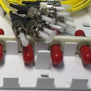 4FO FTTH4 ODF Optical Distribution Box ST/UPC Simplex Center Tray White Cream