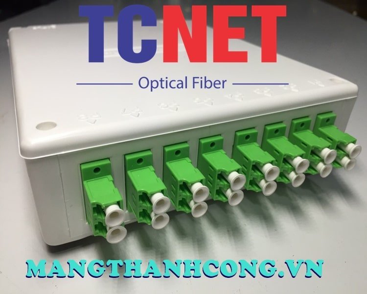 8FO FTTH8 ODF Optical Distribution Box LC/APC Duplex SM White Cream 10 Hop phoi quang odf 8fo ftth8 lcapc duplex sm trang kem 4.jpg