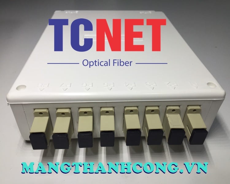 8FO FTTH8 ODF Optical Distribution Box SC OM2 Simplex White Cream 13 Hop phoi quang odf 8fo ftth8 sc om3 simplex trang kem 7.jpg
