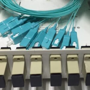 8FO FTTH8 ODF Optical Distribution Box SC OM3 Simplex White Cream