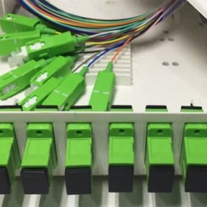 8FO FTTH8 ODF Optical Distribution Box SC/APC 12 Colors Simplex White Cream
