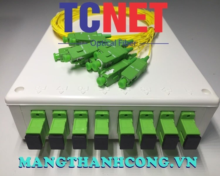8FO FTTH8 ODF Optical Distribution Box SC/APC Simplex White Cream 7 Hop phoi quang odf 8fo ftth8 scapc simplex trang kem 3.jpg