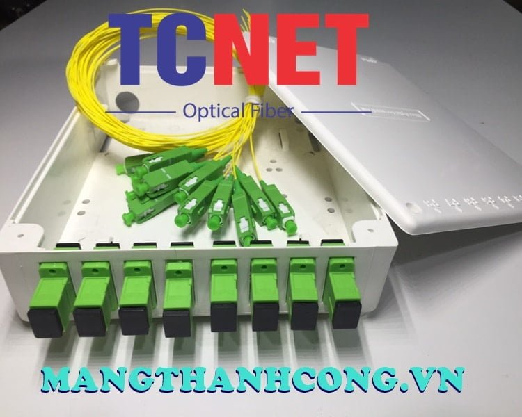 8FO FTTH8 ODF Optical Distribution Box SC/APC Simplex White Cream 10 Hop phoi quang odf 8fo ftth8 scapc simplex trang kem.jpg