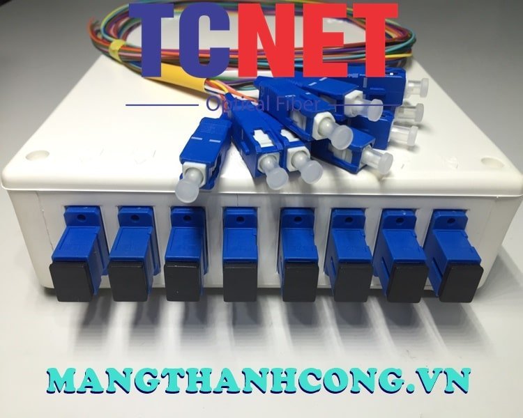 8FO FTTH8 ODF Optical Distribution Box SC/UPC 12 Colors Simplex White Cream 10 Hop phoi quang odf 8fo ftth8 scupc 12 mau simplex trang kem 2.jpg