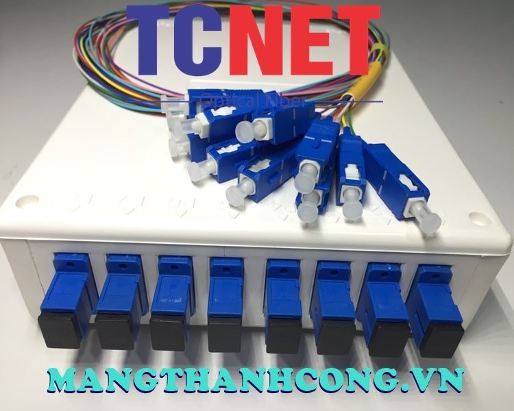 8FO FTTH8 ODF Optical Distribution Box SC/UPC 12 Colors Simplex White Cream 9 Hop phoi quang odf 8fo ftth8 scupc 12 mau simplex trang kem 3.jpg