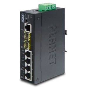 Industrial L2+ 4 Port 10/100/1000T Ultra PoE + 1 Port 10/1001000T + 2-Port 100/1000 X SFP Managed switch - IGS-5225-4UP1T2S