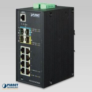 Industrial L2+ 8 Port 10/100/1000T + 2 Port 100/1000X SFP + 2 Port 10G SFP+ Managed Ethernet switch (-40 ~ 75 Degrees C) - IGS-5225-8T2S2X
