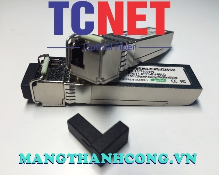 WINTOP Optical Module YT-SFP+-BU-60LD | 10 Gbps SFP+ Optical Module, 1 Single Fiber 60km 1270/1330nm 5 Module quang wintop yt sfp bu 60ld module quang sfp 10 gbps 1 soi quang 60km 12701330nm 22.jpg