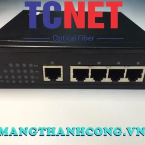 WINTOP Network Switch YT-DS305-5T-AF | PoE Network Switch 4×10/100Base-T(X) P.S.E.ports and 1×100Base-TX ports, 65Watt