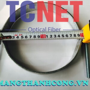Flat Ring Collier D200 (3x30xD200) Galvanized Outdoor Fiber Optic Cable Pole Hanging