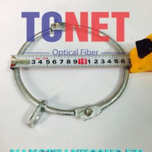 Round Ring φ10xD150 Galvanized Outdoor Fiber Optic Cable Pole Hanging