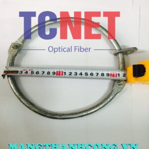 Round Ring φ10xD200 Galvanized Outdoor Fiber Optic Cable Pole Hanging