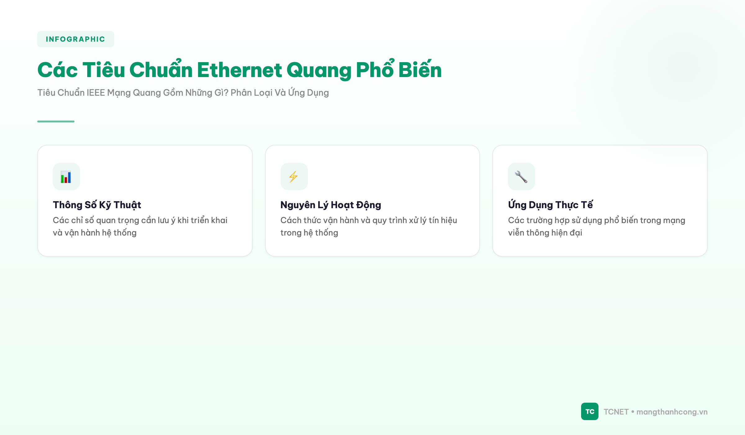 Các Tiêu Chuẩn Ethernet Quang Phổ Biến