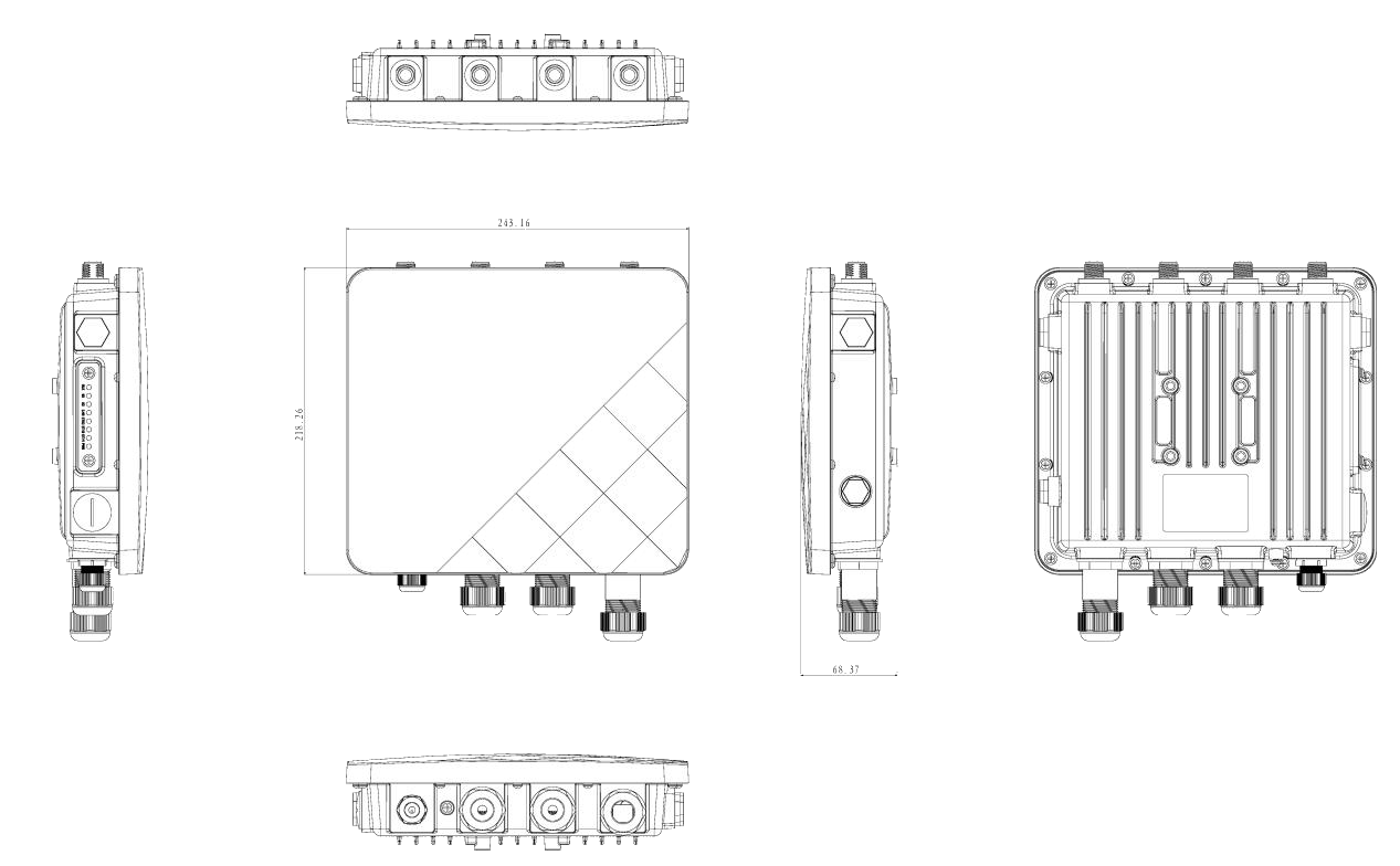 Access Point Wifi 6 Ngoài Trời Wintop – WT-IRW6000IP-1GF2GT-I 1 Access Point Wifi 6 Ngoài Trời Wintop – WT-IRW6000IP-1GF2GT-I