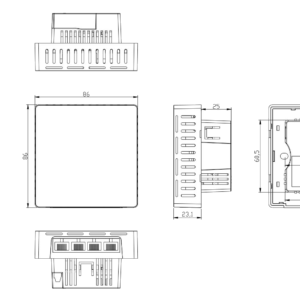 Access Point Wifi 6 Âm Tường (86) Wintop – WT-IRW6000P-5GT-86