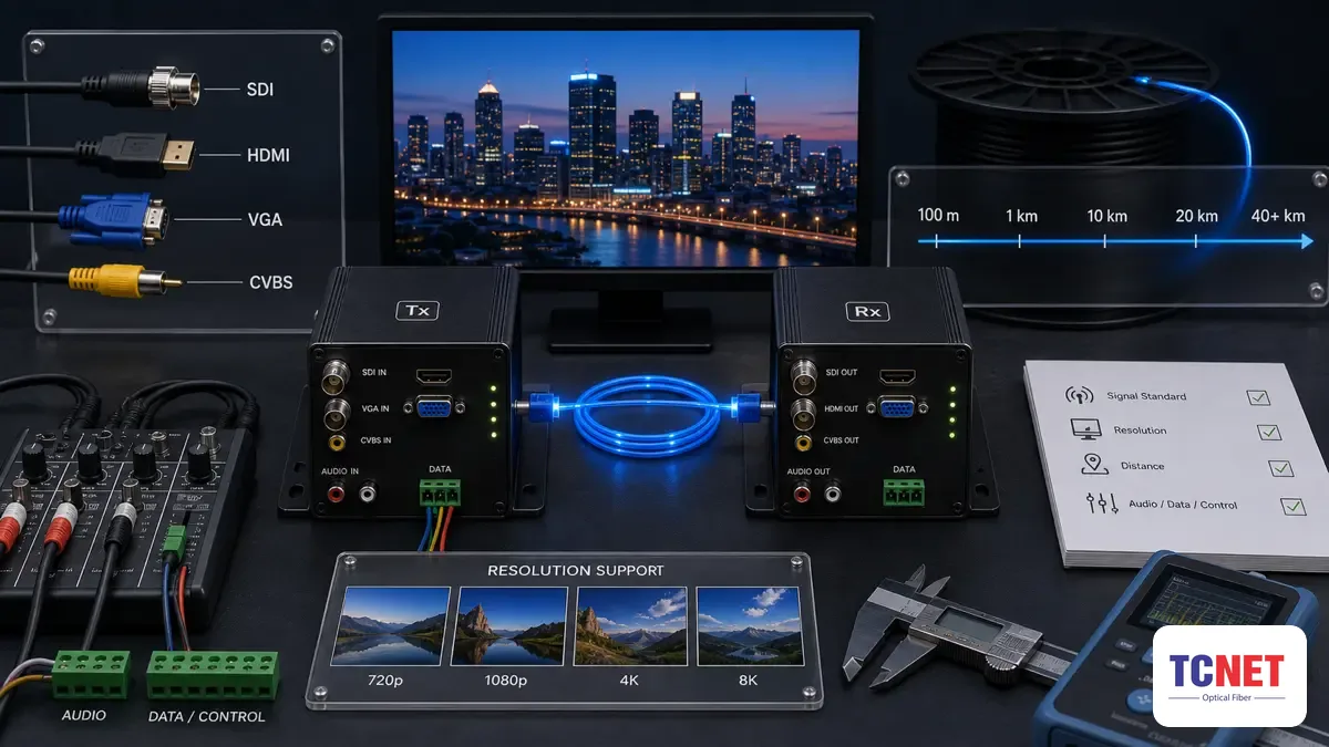 Lưu ý khi chọn mua bộ chuyển đổi quang AV — bộ chuyển đổi quang - audio/video: truyền tín hiệu av qua cáp quang