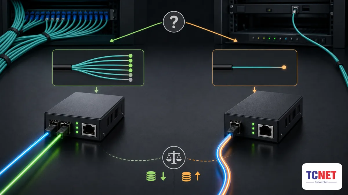Nên chọn converter 1 sợi hay 2 sợi? — converter quang 1 sợi vs 2 sợi: cách chọn và lưu ý bước sóng