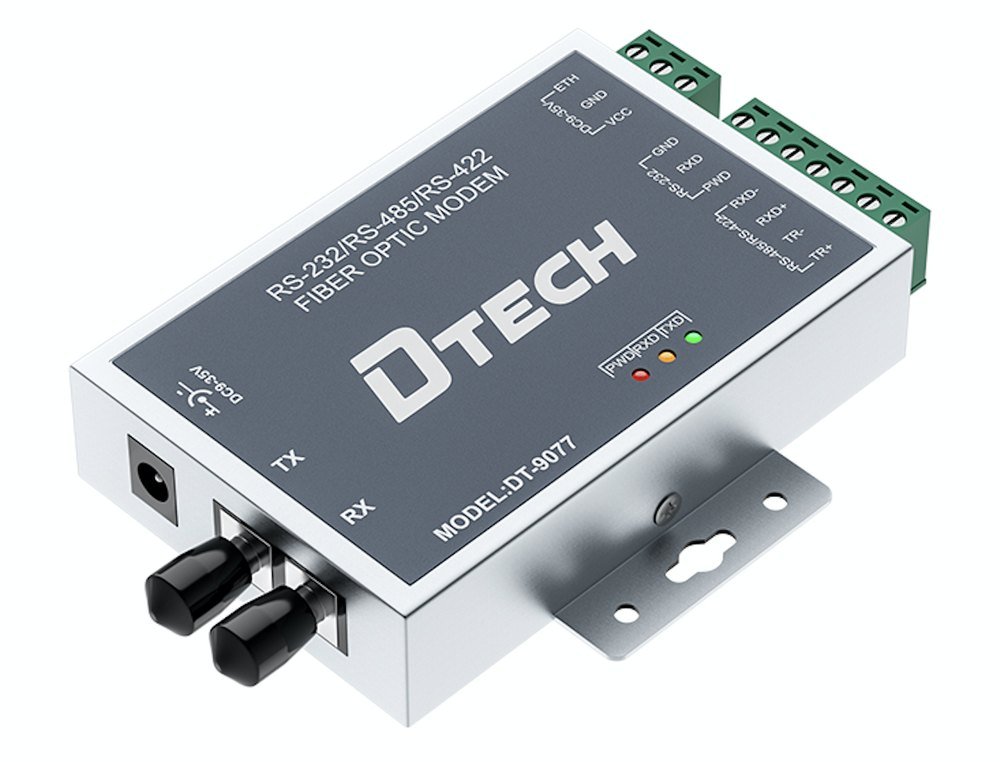 Bộ thu phát quang công nghiệp RS232/485/422 sang sợi quang đơn mode FC hai sợi 1 Bộ thu phát quang công nghiệp RS232/485/422 sang sợi quang đơn mode FC hai sợi