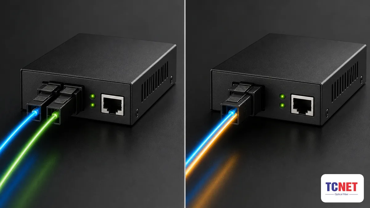 Converter quang 1 sợi vs 2 sợi: cách chọn và lưu ý bước sóng