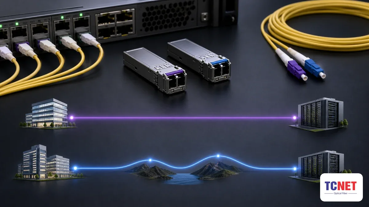 Chọn SFP theo khoảng cách và hệ thống — fp 1310 vs 1550