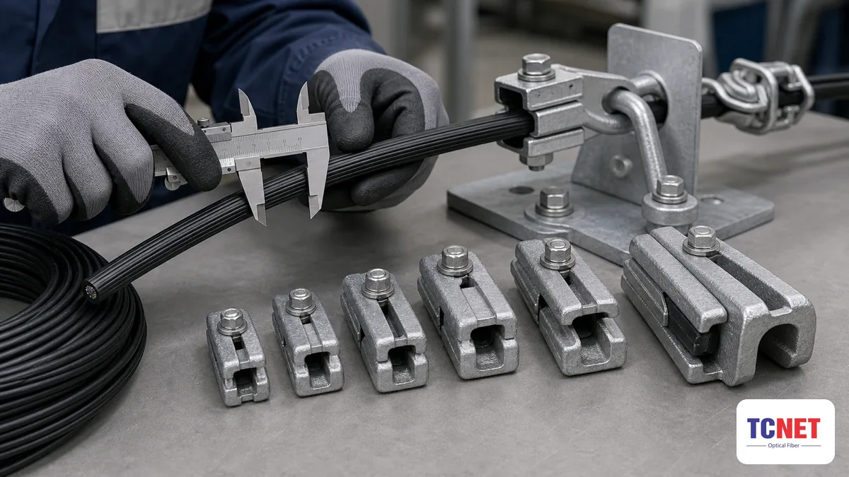 Kẹp siết cáp (tension clamp) là gì và cách chọn theo loại cáp 17 Cách chọn kẹp siết cáp theo loại cáp và tải trọng — kẹp siết cáp (tension clamp) là gì và cách chọn theo loại cáp